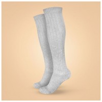 Podkolenky Wool Grey - BeastPink  