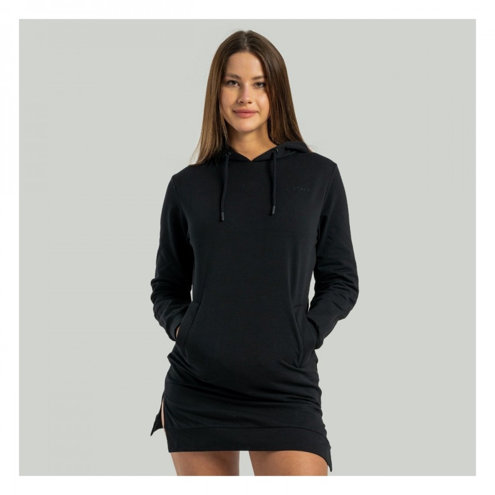 Dámská mikina ALPHA Longline Black - STRIX 