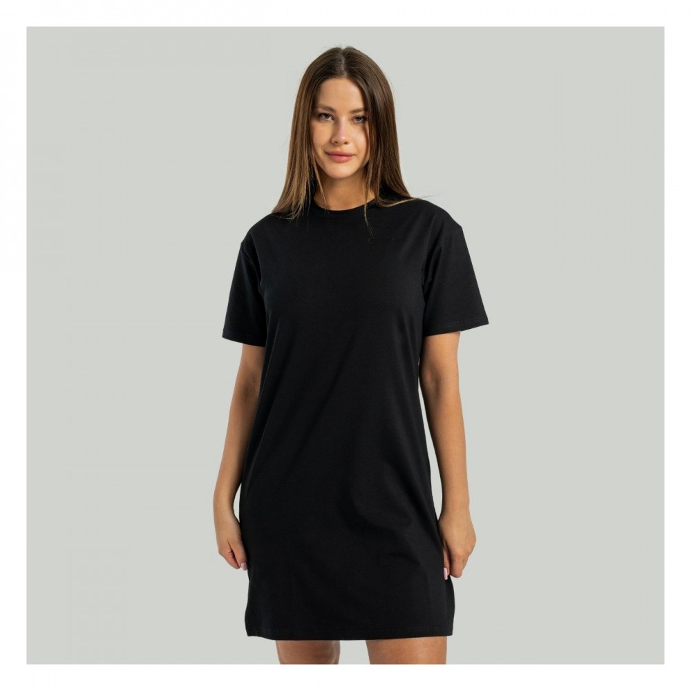 Dámské tričkové šaty ALPHA Black - STRIX 