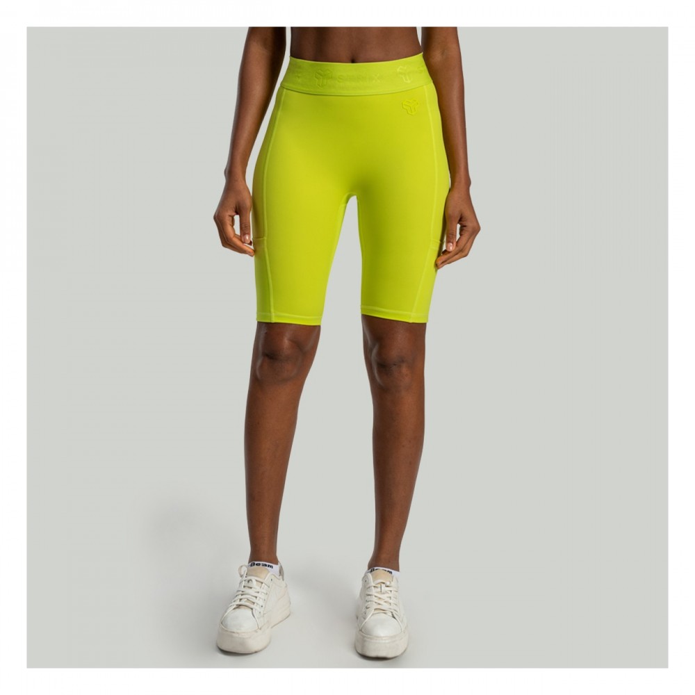 Dámské šortky Biker Lunar Chartreuse - STRIX 
