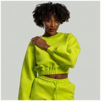 Dámská mikina Lunar Cropped Chartreuse - STRIX  