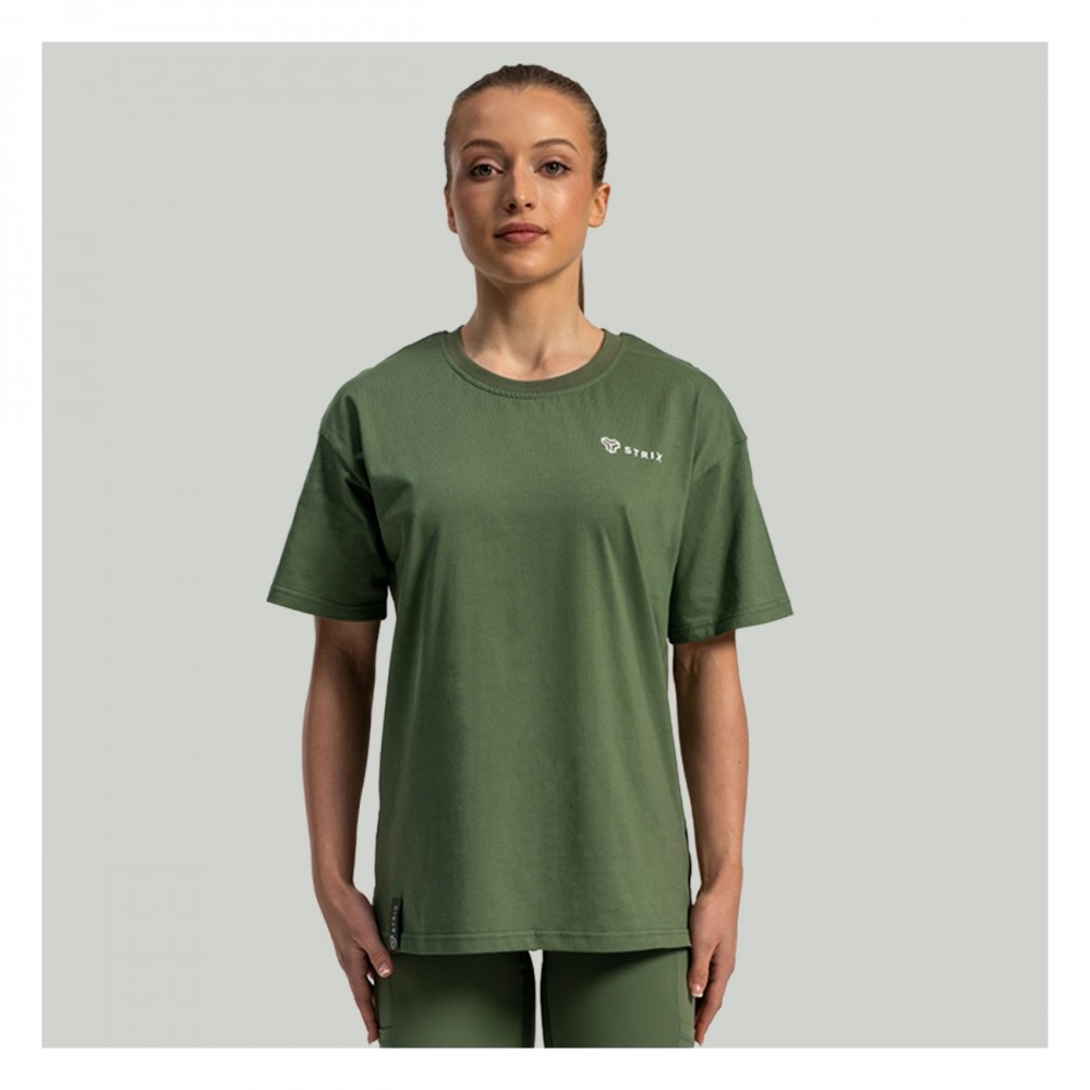 Dámské triko Lunar Oversized Cedar Green - STRIX 