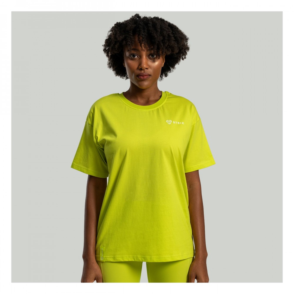 Dámské triko Lunar Oversized Chartreuse - STRIX 