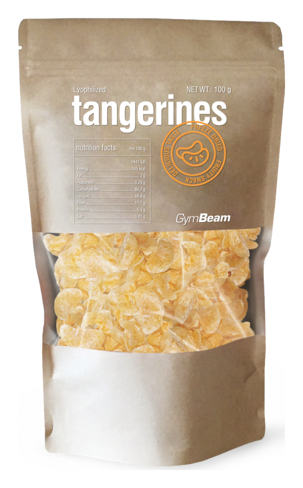 Lyofilizované mandarinky – GymBeam 100 g