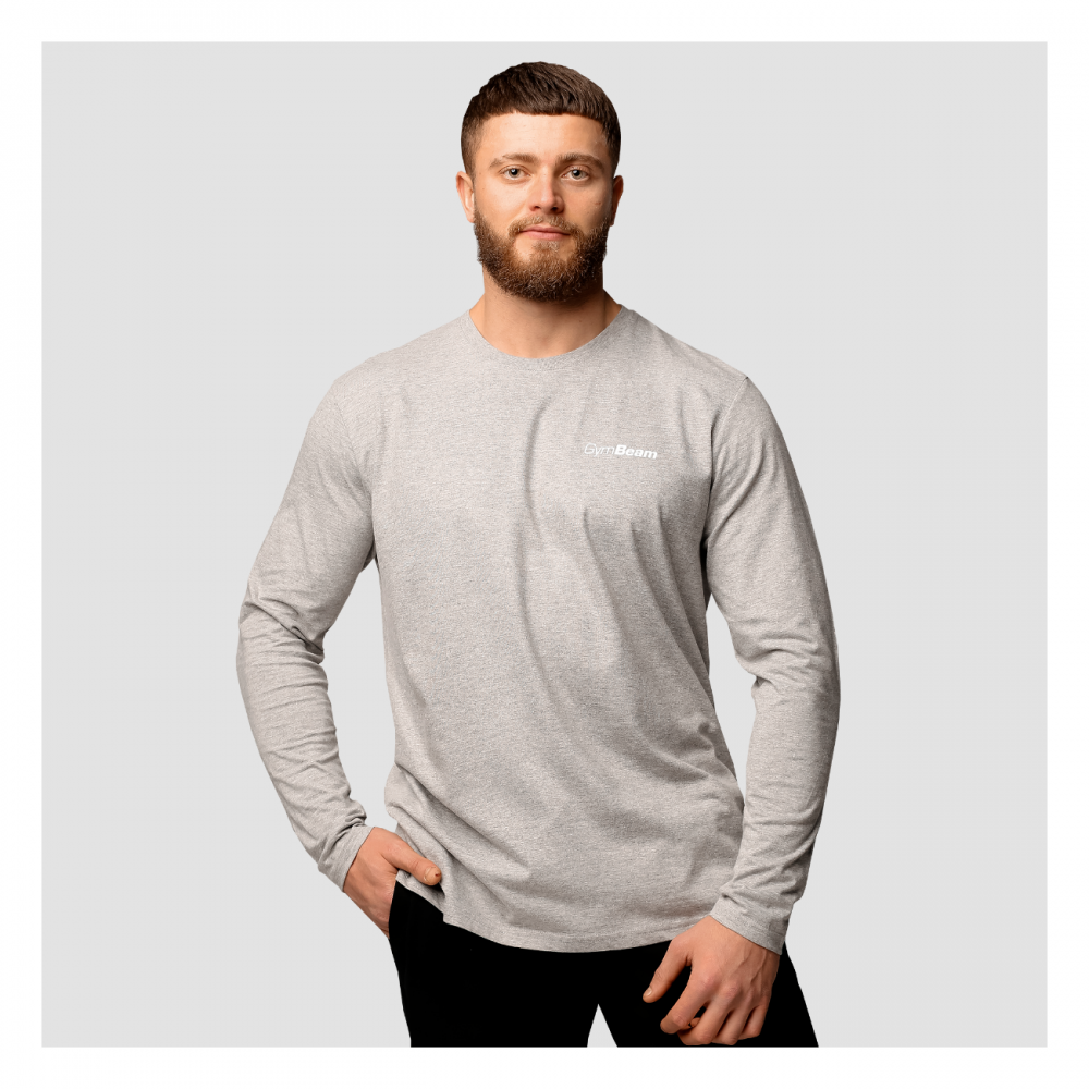 Pánské tričko Basic s dlouhým rukávem Grey 
