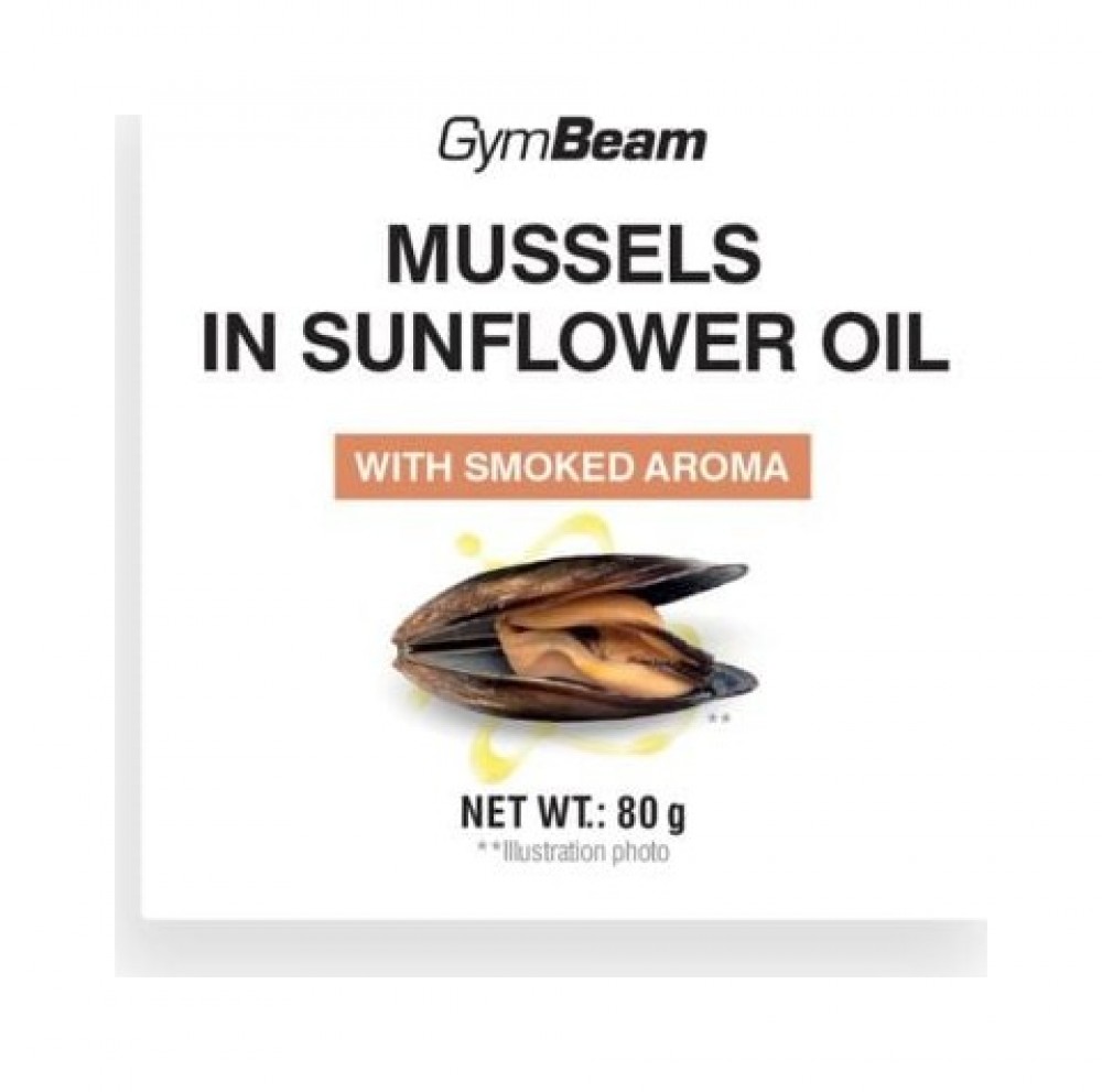 Slávky ve slunečnicovém oleji s uzenou příchutí 80 g