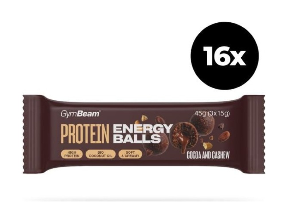 Protein energy balls - Gymbeam 16 x 45 g