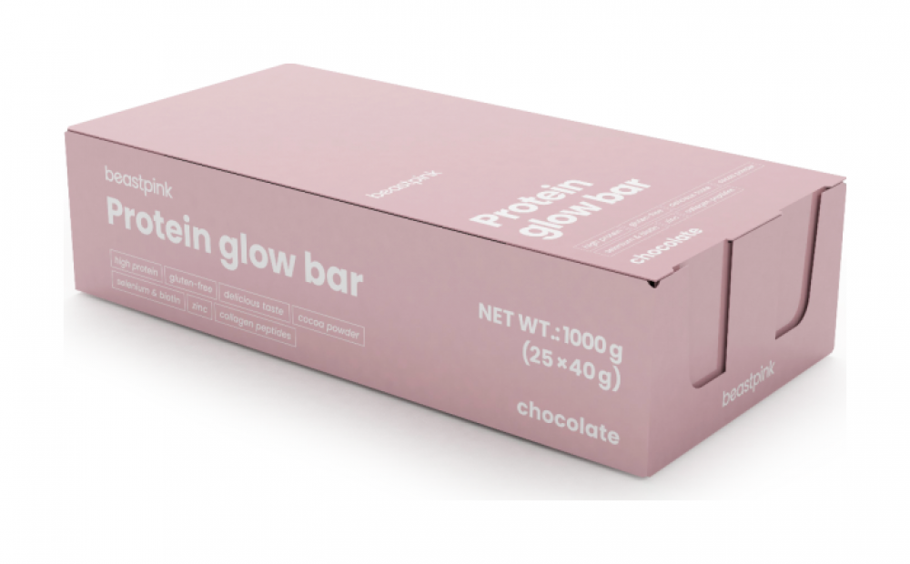 Protein GlowBar - BeastPink 25 x 40 g