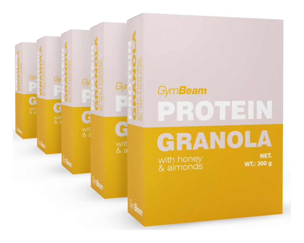 Proteinová granola s medem a mandlemi 5 x 300 g
