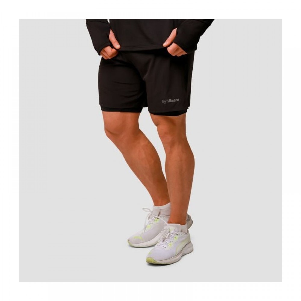 Běžecké šortky 2in1 Pulse Black 