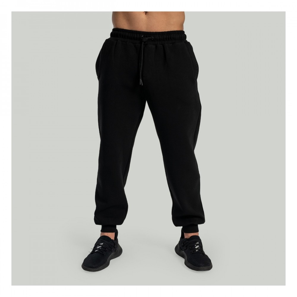 Tepláky Relaxed Black - STRIX 