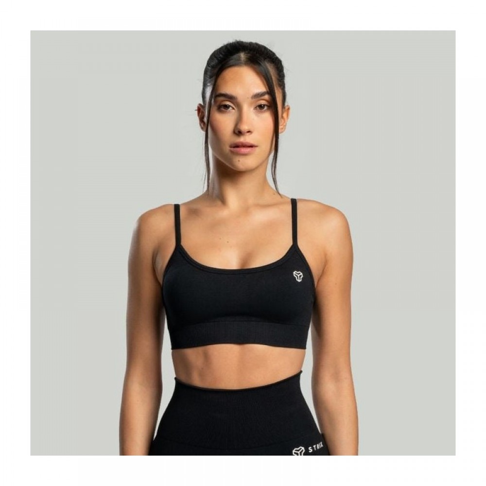 Sportovní podprsenka Seamless String Black - STRIX 