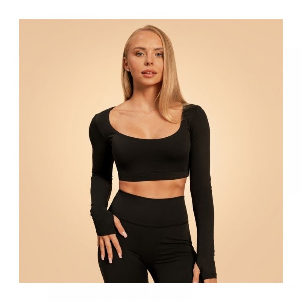 Dámský sportovní top Sense Black - Beastpink 