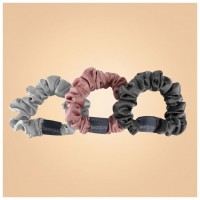 Set saténových gumiček do vlasů Mix - BeastPink  