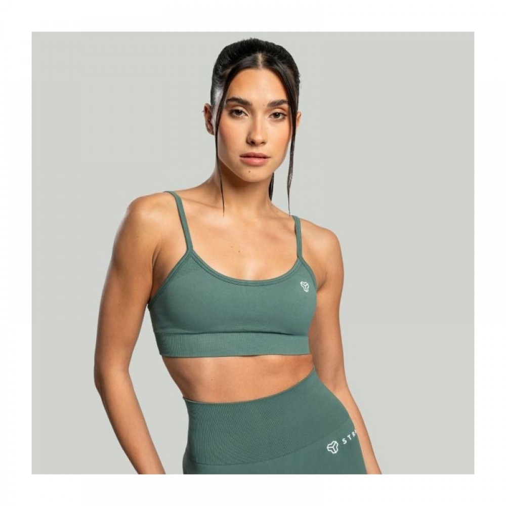 Sportovní podprsenka Seamless String Moss - STRIX 