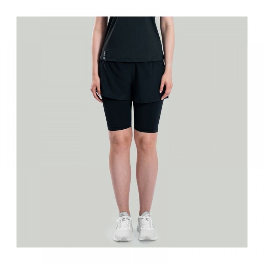 Dámské šortky 2in1 ULTRA Black - STRIX 