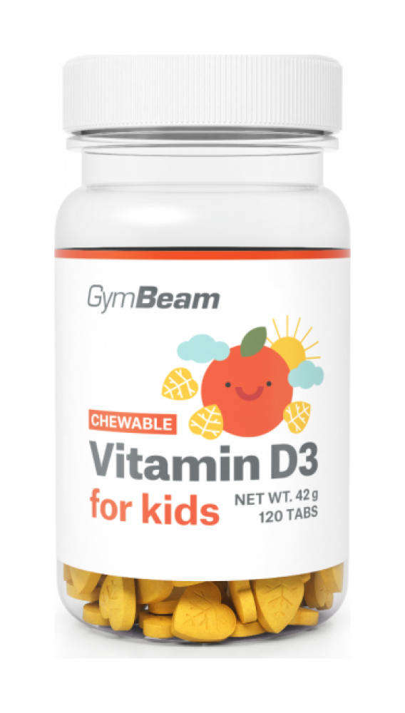 Vitamín D3, tablety na cucání pro děti 400 IU 120 tbl