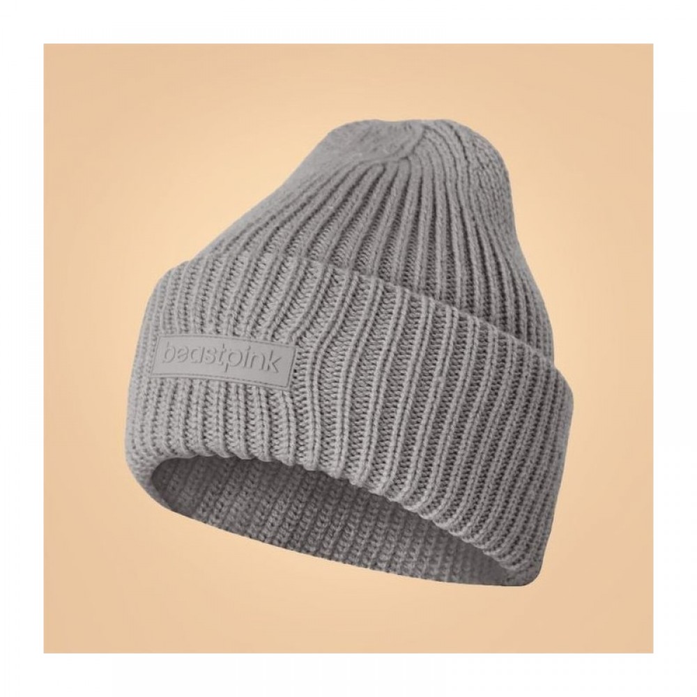 Zimní čepice Beanie Grey - BeastPink 