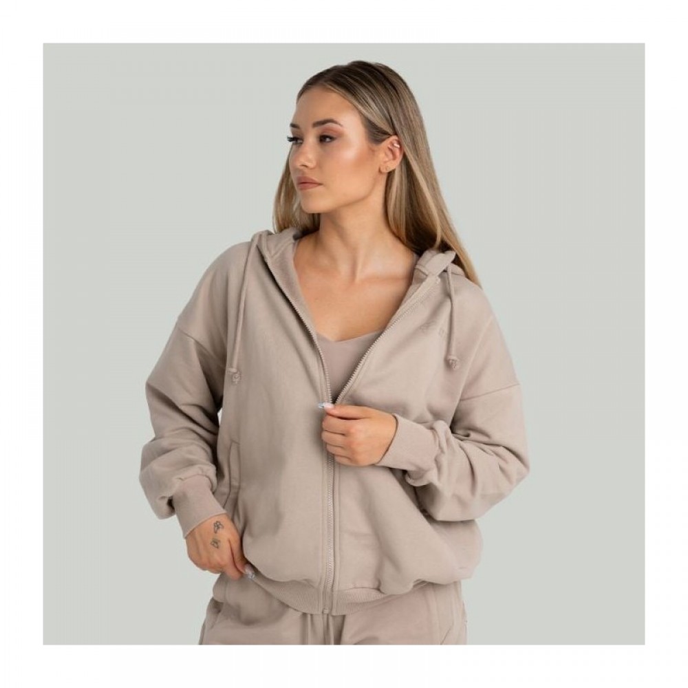 Dámská mikina Zip Taupe - STRIX 