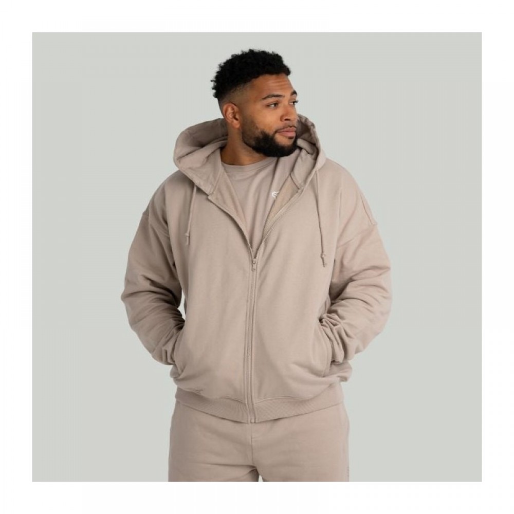 Mikina Zip Taupe - STRIX 