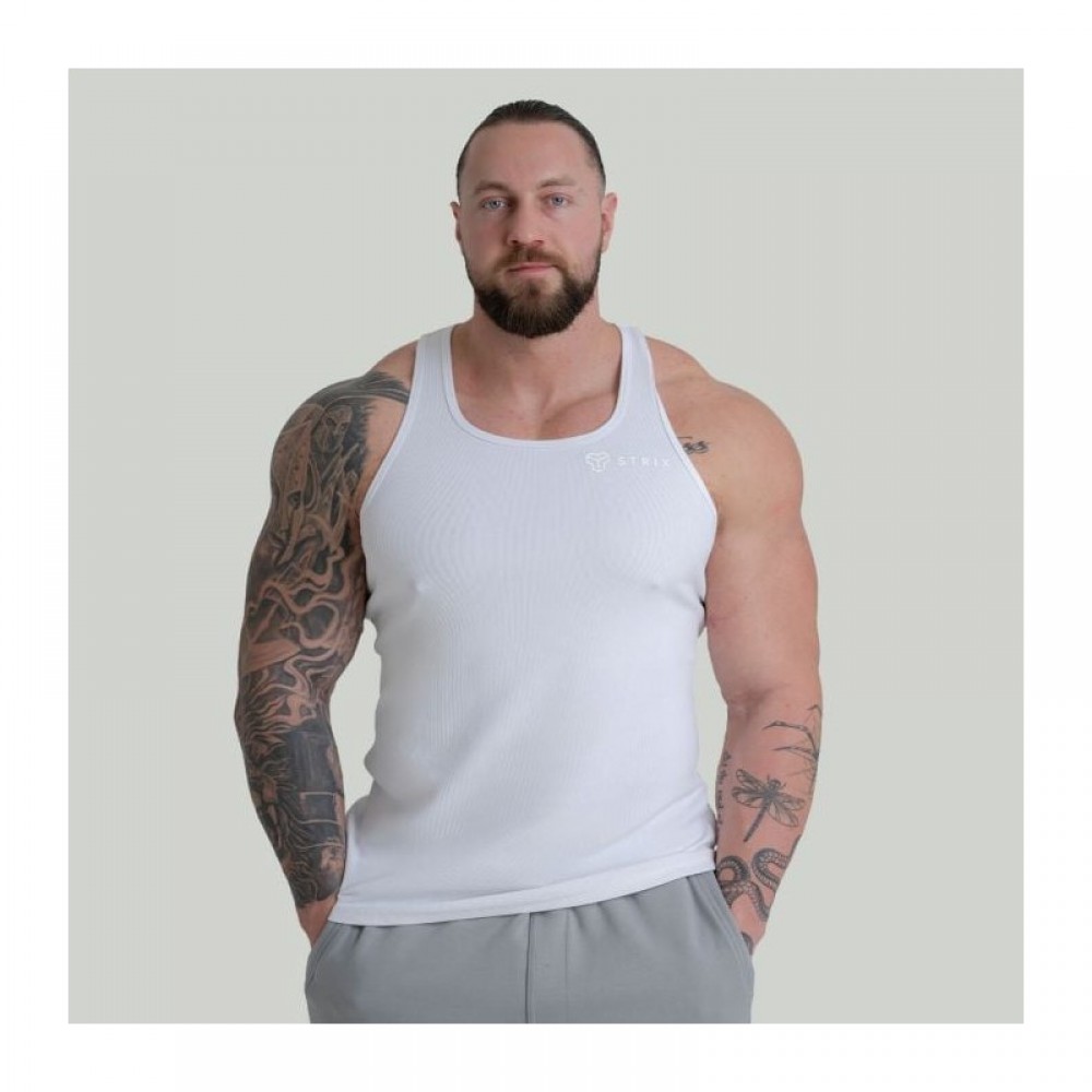 Tílko Ribbed White - STRIX 